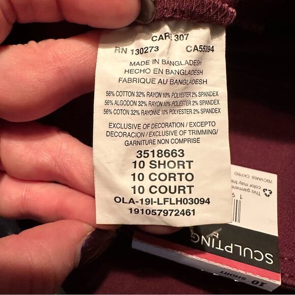 NWT Lee Women's Sculpting Slim Fit Leg Midrise Pull On Jean Fig Size 10 - Picture 9 of 13